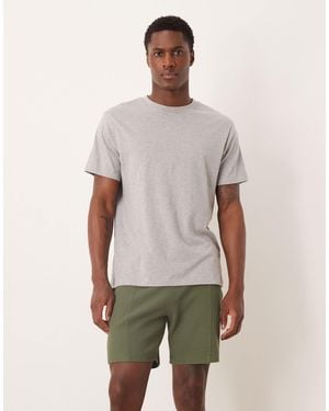 ASOS Slim Fit Waffle Jersey Short With Pintuck - Green