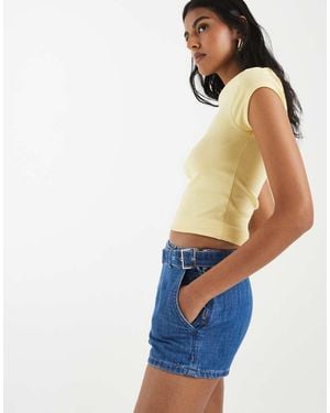 ASOS Denim Micro Short - Blue