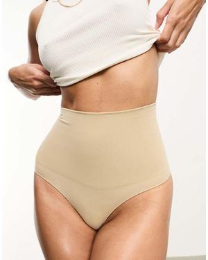Vero Moda Seamless High Waisted Thong - Natural