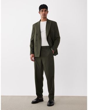 ASOS Relaxed Tapered Suit Trousers - Green