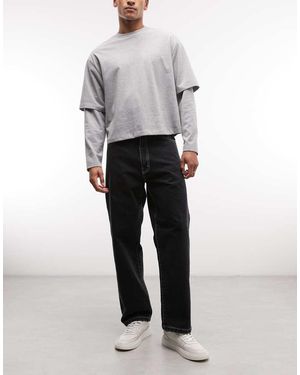 Stan Ray Vaqueros Negros Holgados De - Gris