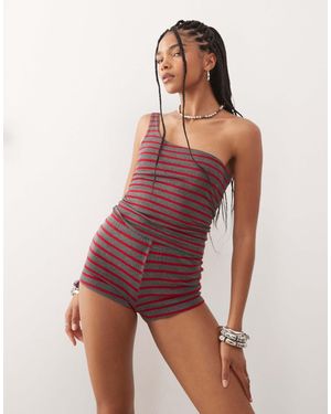 Collusion Striped Micro Short - Multicolor