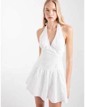 Cotton On Kaity Halter Mini Dress - White