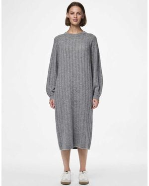 Pieces Knitted Dress - Grey