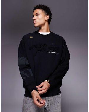 Aape By A Bathing Ape Aape By A Bathing Ape Oversized Sweatshirt - Blue
