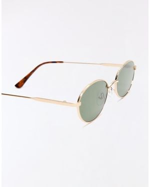 Bershka Metal Sunglasses - Metallic