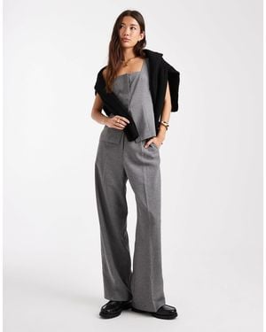 Miss Selfridge Wide Leg Pants - Gray