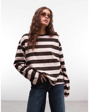 Monki Aster Boxy Top Met Lange Mouwen - Wit