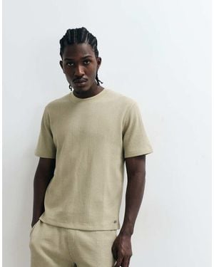 BOSS Camiseta De Conjunto Structure En Caqui Claro-Verde - Neutro
