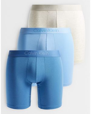 Calvin Klein Ultra soft modal 3er-pack boxer briefs - Blau