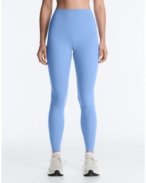 Oysho Comfortlux High-Rise Ankle-Length Leggings - Blue