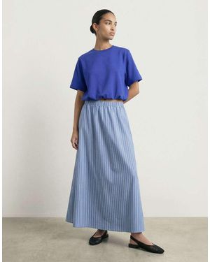 HYPEDROP Cropped T-Shirt - Blue