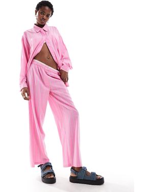 Collusion – leinen-strandhose - Pink