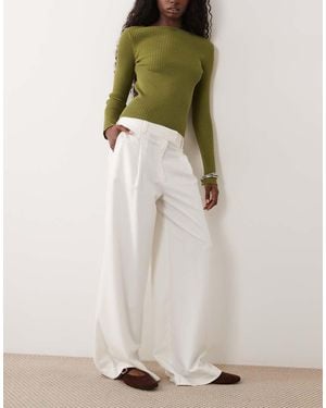 ASOS Tailored Low Rise Mensy Trouser - Green