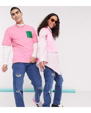 Collusion X000 90's Fit Straight Leg Jeans - Blue