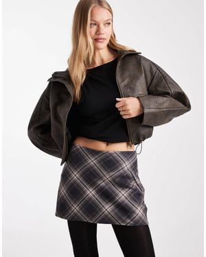 Hollister Mid Rise Mini Skirt - Black