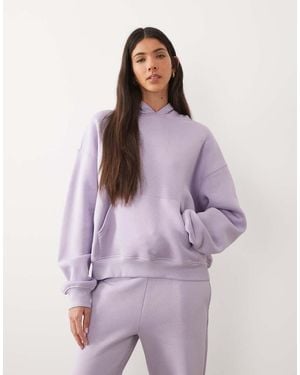Gina Tricot Co-Ord Relaxed Fit Hoodie - Purple