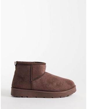 SEQWL Bottines basses et confortables - chocolat - Marron