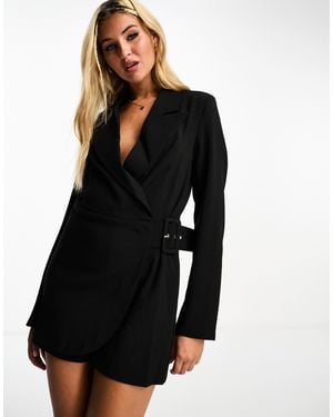 Pimkie Combishort blazer satiné - Noir
