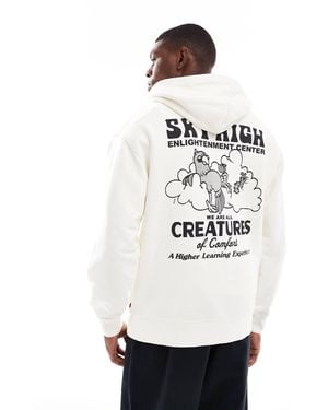 Levi's Sky High Back Print Relaxed Fit Hoodie - White