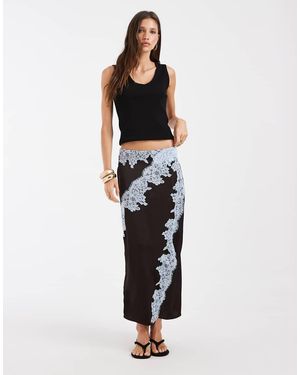 Vero Moda Gonna Midi A Vita Alta - Nero