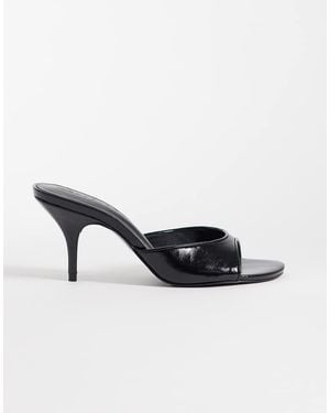 ASOS Hooray Muiltjes Met Middelhoge Hak - Zwart