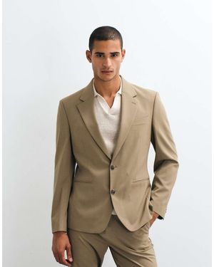 ASOS Slim Suit Jacket - Natural