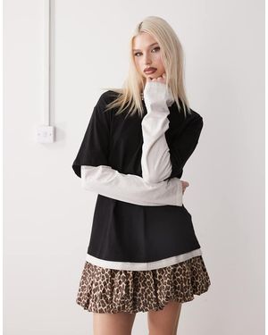 Weekday Double Layer Effect Long Sleeve Top - Multicolour