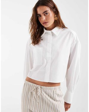 & Other Stories Cropped Boxy Shirt - White