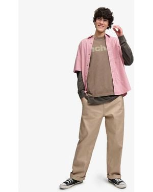 Bench x Superdry & Co Skater Check Short Sleeves Shirt - Pink