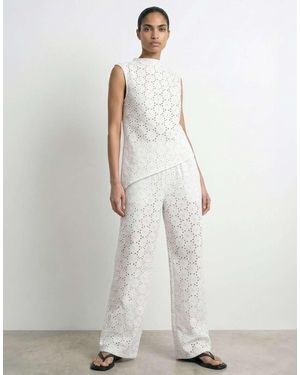 HYPEDROP Loose-Fit Trousers - White