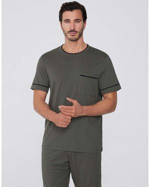 Tezenis Short Pyjamas With Pocket - Grey