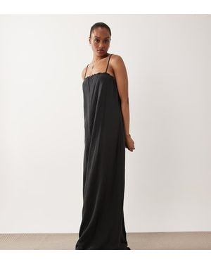 JDY Tall Mouwloze Maxi-Jurk Van Cheesecloth - Zwart