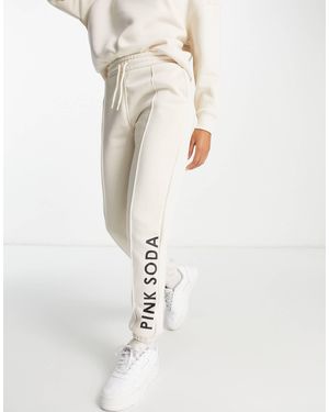 Pink Soda Sport Toluca Sweatpants - White