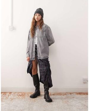 Noisy May Camicia Giacca - Grigio