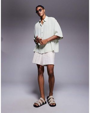 ASOS Camicia Oversize Salvia Con Mezze Maniche - Verde