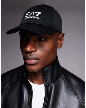 EA7 Armani Logo Baseball Cap - Black
