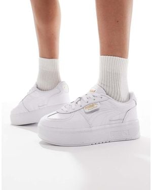 PUMA Palermo Elevata Leather Trainers - White