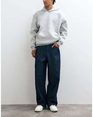 ASOS Vaqueros Barrel A Rayas Diplomáticas - Azul