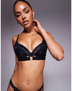 Ann Summers Undisputed Padded Plunge Bra - Black
