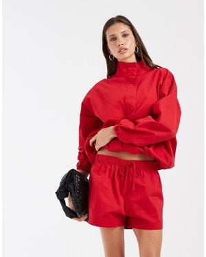 ASOS Pantaloncini Di Jeans Rossi - Rosso