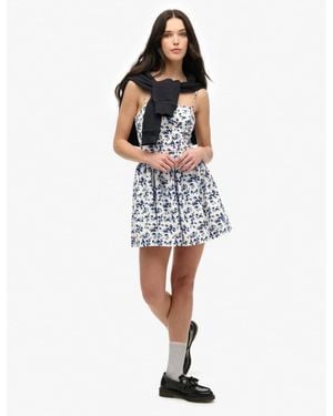 Superdry Corset Cami Mini Dress - Blue