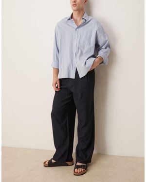 ASOS Wide Leg Trousers - Blue