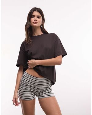 Weekday Jersey Hot Trousers - Brown