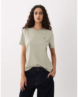 GANT Camiseta De Corte Estándar Con Logo De Escudo-Neutro