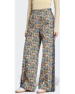adidas Originals X Liberty London Wide Leg Track Trousers - Blue