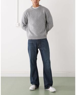 Weekday Mercury - jean bootcut évasé décontracté - foncé - Gris