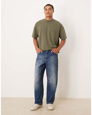 ASOS Loose Straight Jeans - Natural