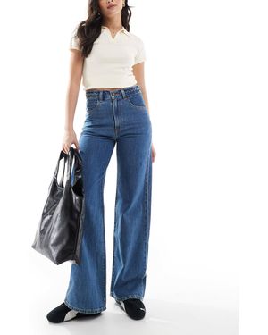 Levi's Ribcage High Rise Wide Leg Braided Jeans - Blue