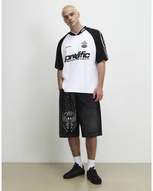 River Island Cotton Blend Prolific T-Shirt - White